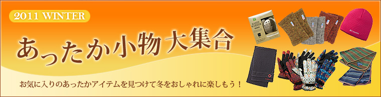 2011WINTER あったか小物大集合