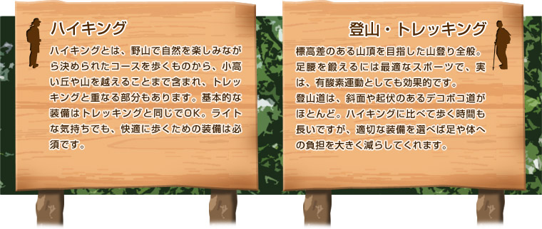 ハイキングとは？ 登山・トレッキングとは？